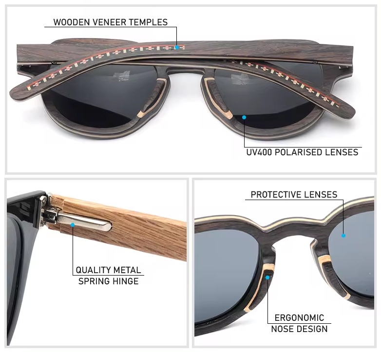 Our Alexus Range Flattop Sunglasses With Round Edgy Lenses