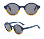Our Connie Range Round Lens Wooden Veneer Sunglasses