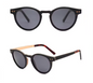 Our Patsy Range Round Lens Wooden Veneer Sunglasses