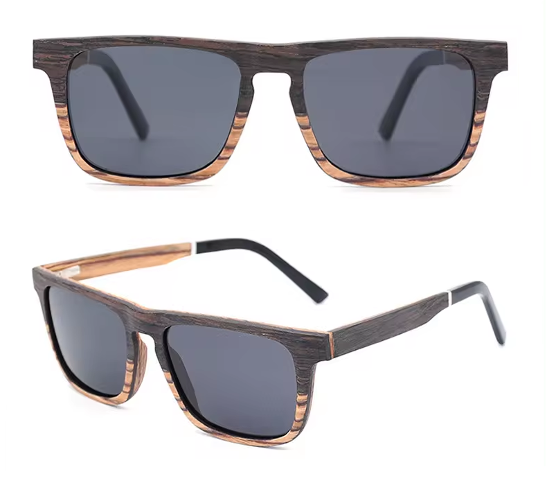 Our Gerrie Range Rectangle Wooden Veneer Sunglasses