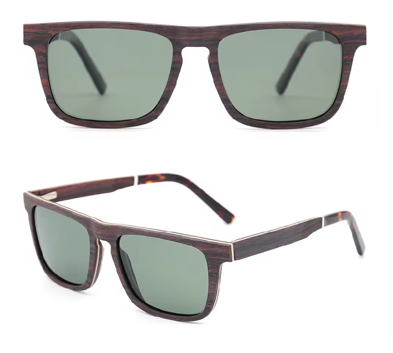 Our Gerrie Range Rectangle Wooden Veneer Sunglasses