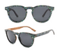Our Ellison Range Round Lens Wooden Veneer Sunglasses