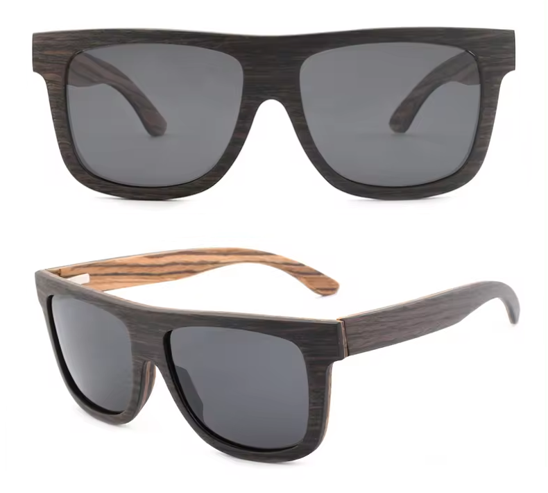 Our Jonnie Range Large Square Wooden Veneer Sunglasses