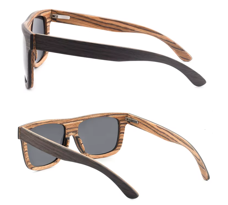 Our Jonnie Range Large Square Wooden Veneer Sunglasses