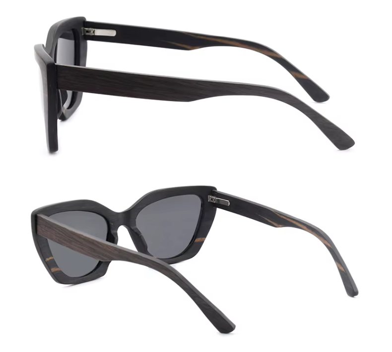 Our Harlea Range Cat Eye Wooden Veneer Sunglasses