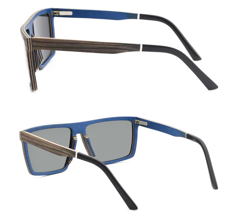 Our Lannie Range Square Wooden Veneer Sunglasses