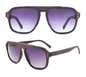 Our Schyler Range Square Aviator Wooden Veneer Sunglasses