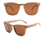 Our Wendall Range Square Lens Wooden Veneer Sunglasses