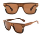 Our Ritchie Range Square Lens Wooden Veneer Sunglasses