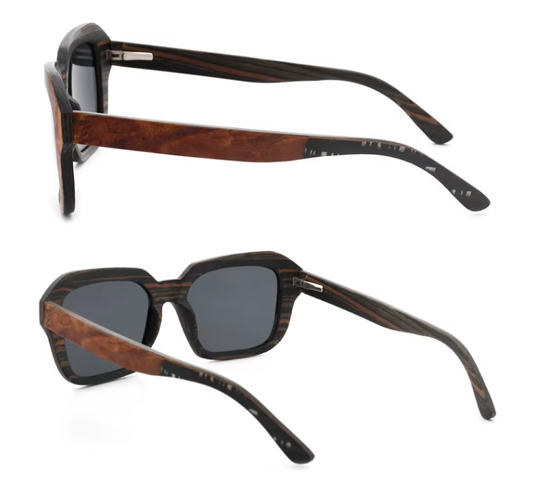Our Heidie Range Oversized Wooden Veneer Sunglasses