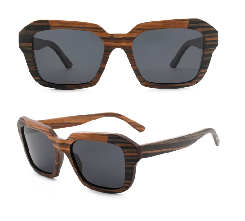 Our Heidie Range Oversized Wooden Veneer Sunglasses