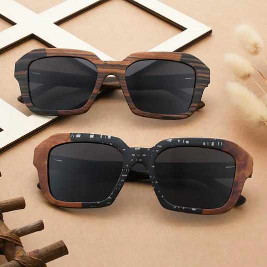 Our Heidie Range Oversized Wooden Veneer Sunglasses