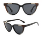Our Katie Range Cat Eye Wooden Veneer Sunglasses