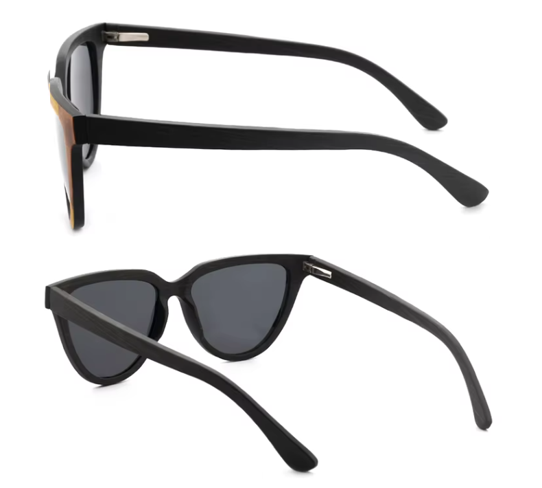 Our Katie Range Cat Eye Wooden Veneer Sunglasses