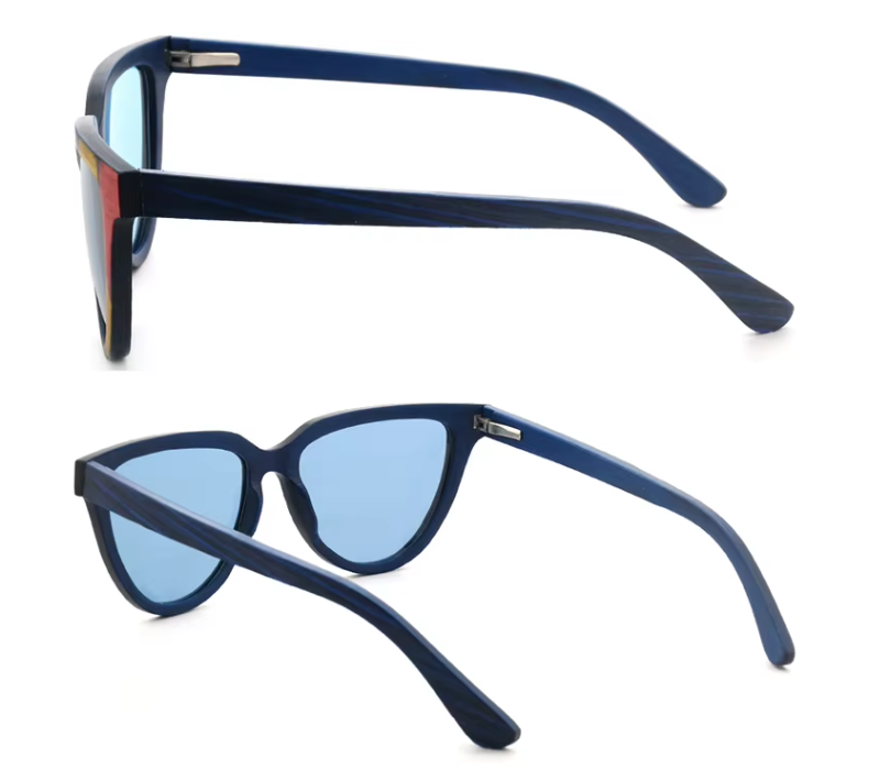 Our Katie Range Cat Eye Wooden Veneer Sunglasses