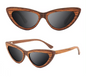 Our Rosslyn Range Cat Eye Wooden Veneer Sunglasses