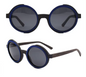 Our Stacie Range Round Lens Wooden Veneer Sunglasses