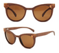 Our Terrie Range Round Lens Wooden Veneer Sunglasses