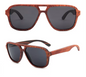 Our Barrie Range Aviator Style Wooden Veneer Sunglasses