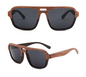 Our Cameron Range Aviator Wooden Veneer Sunglasses