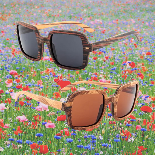 Our Baylie Range Oversized Wooden Veneer Sunglasses