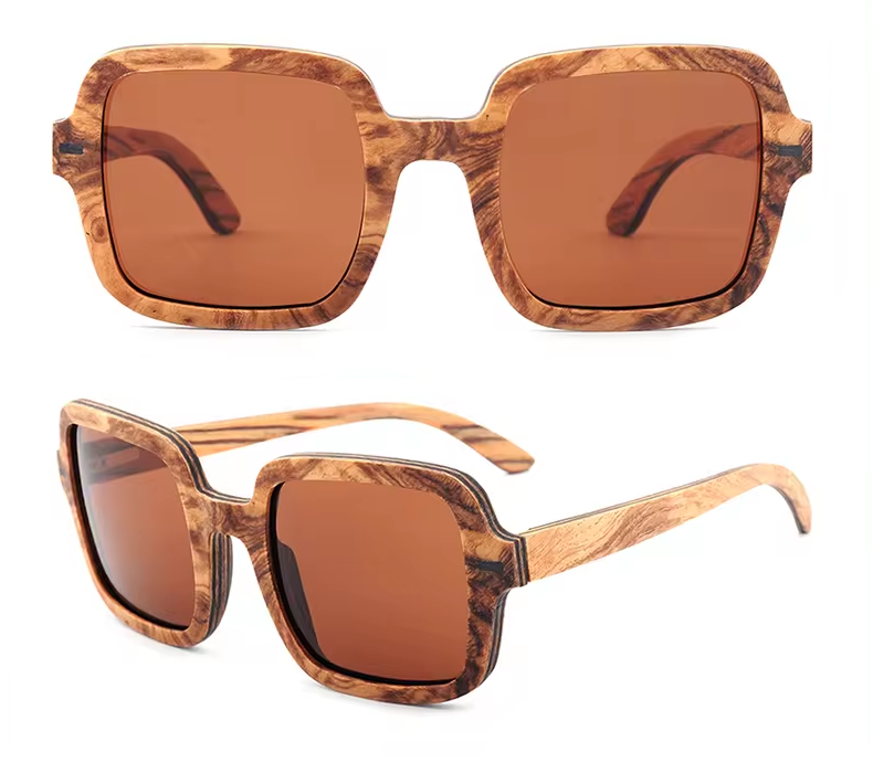 Our Baylie Range Oversized Wooden Veneer Sunglasses