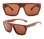 Our Wilson Range Geometric Wooden Veneer Sunglasses