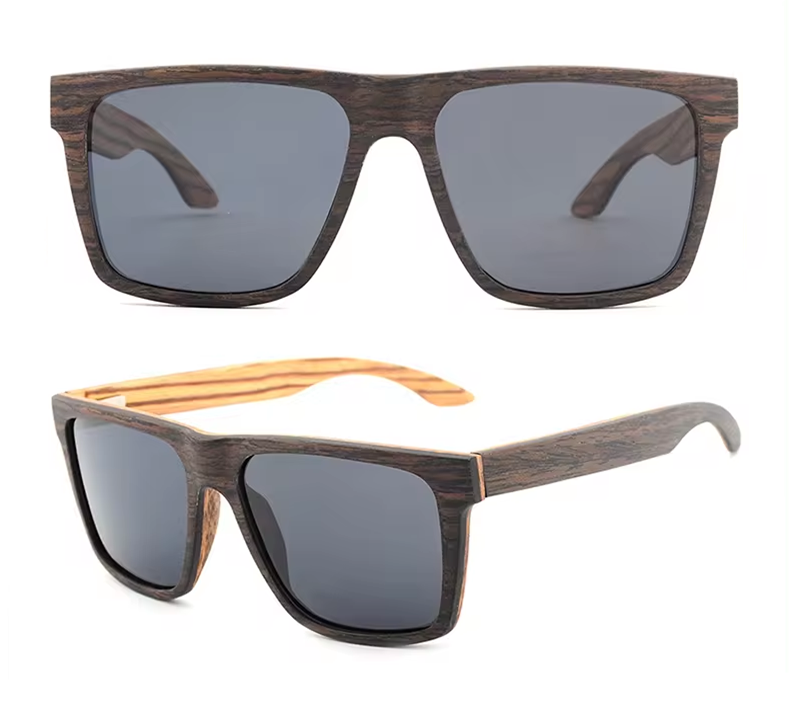 Our Nollan Range Square Wooden Veneer Sunglasses