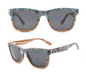 Our Brydie Range Square Lens Wooden Veneer Sunglasses